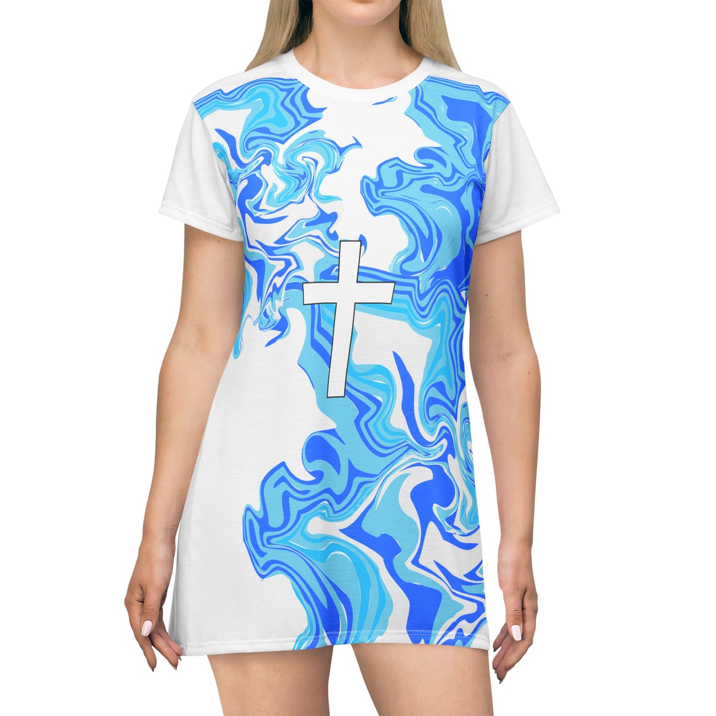 'In the Valley' - Polyester Tee-shirt dress