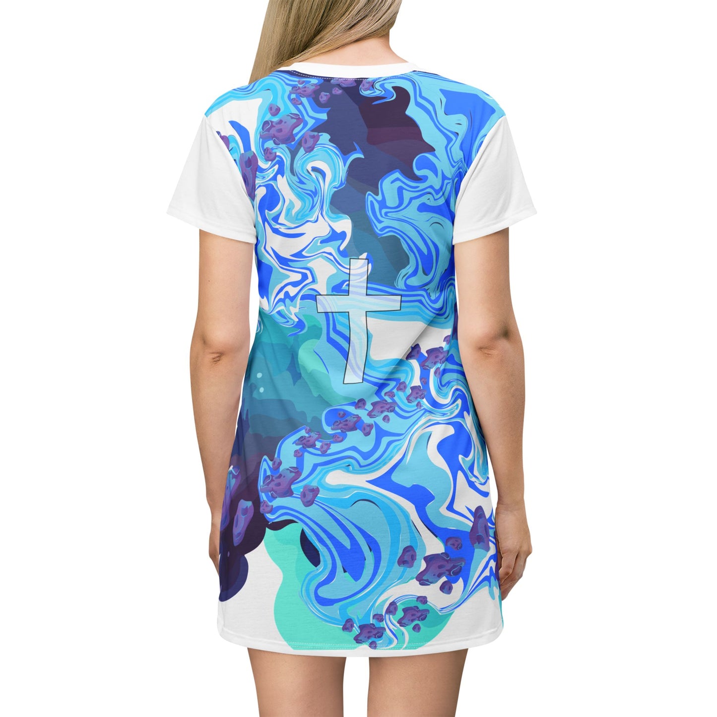 'In the Valley' - Polyester Tee-shirt dress